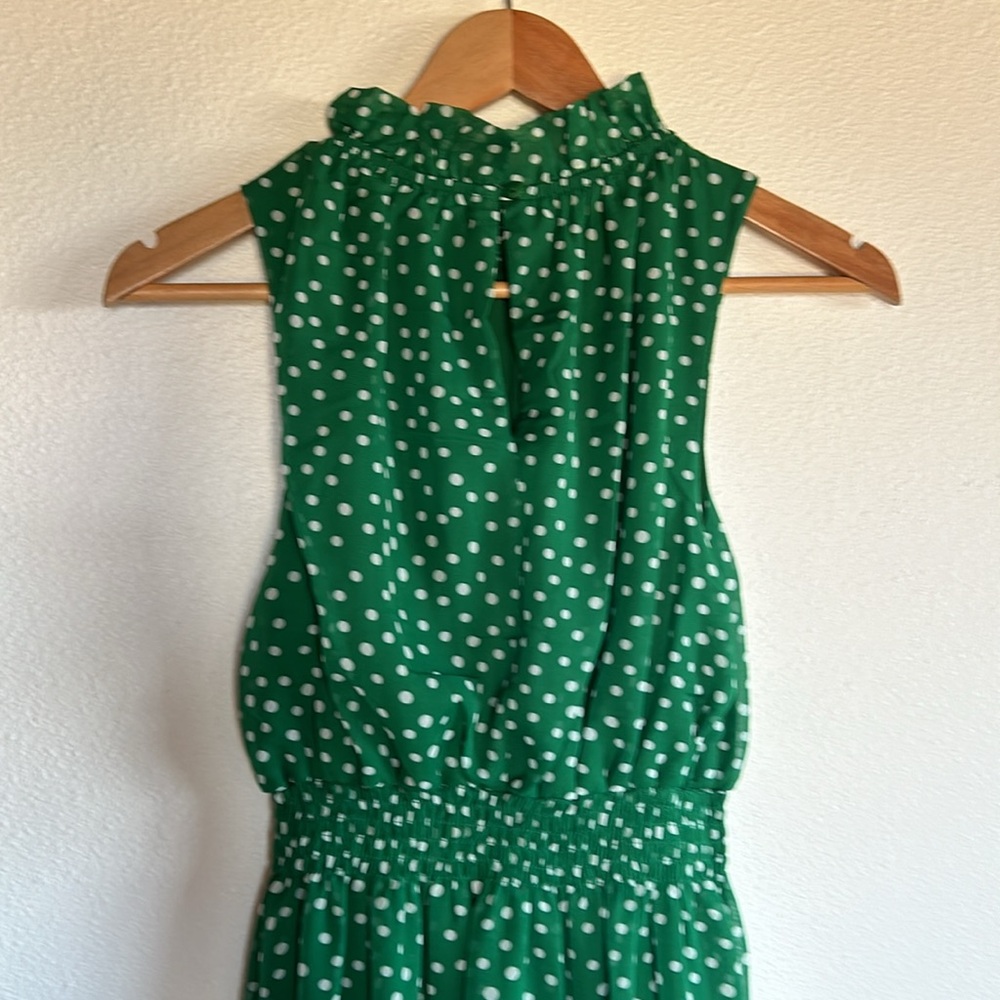 Kate & Lily Green Polka Dot Dress - Picture 6 of 6